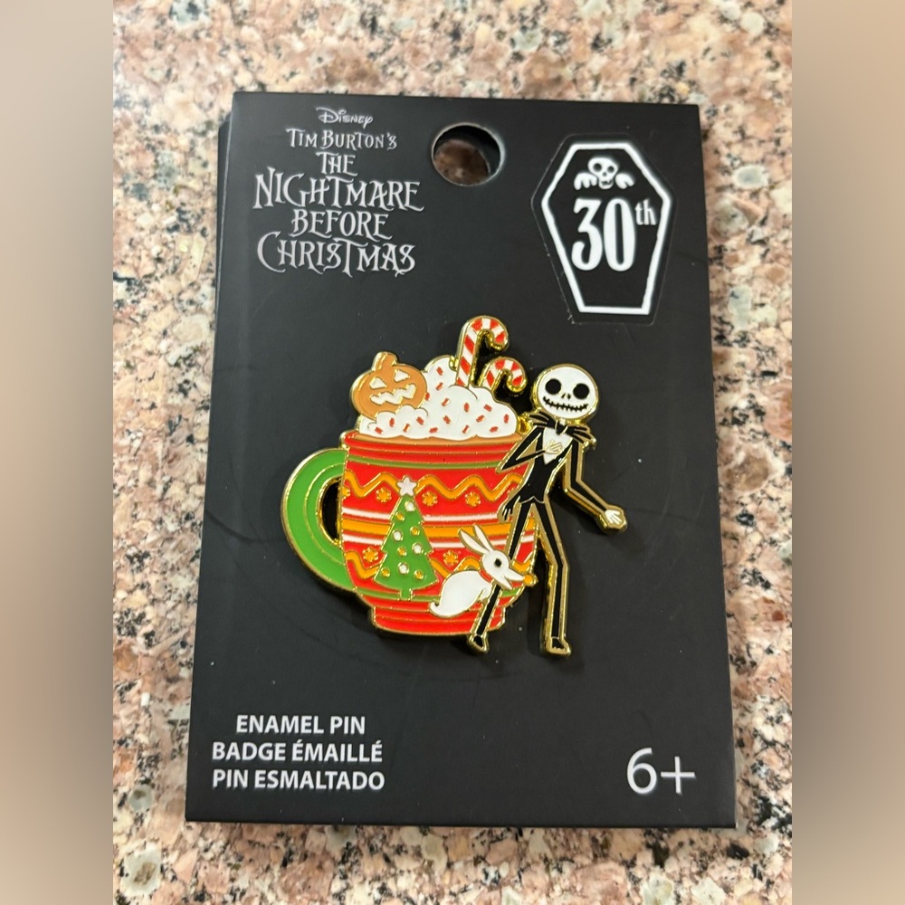 Disney Pin Jack Skellington Peppermint Mocha HotCocoa Nightmare Before Christmas